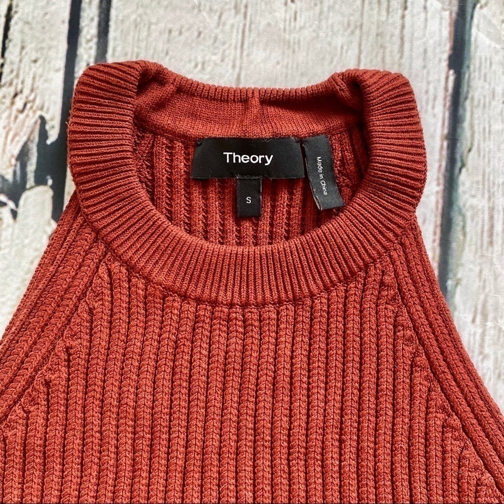Theory Waxson Prosecco Rib Knit Tank Sweater - Picture 2 of 3